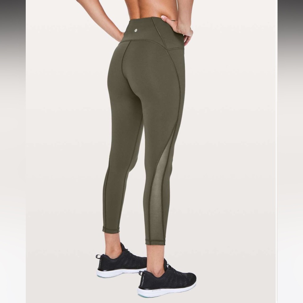 Lululemon Train Times 7/8 Pant 25" Dark Olive 6